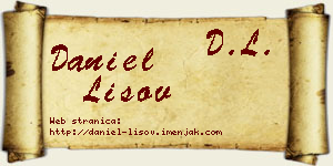 Daniel Lisov vizit kartica
